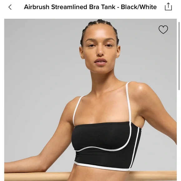 Alo Airbrush Streamline Bra Tank - Picture 4 of 5